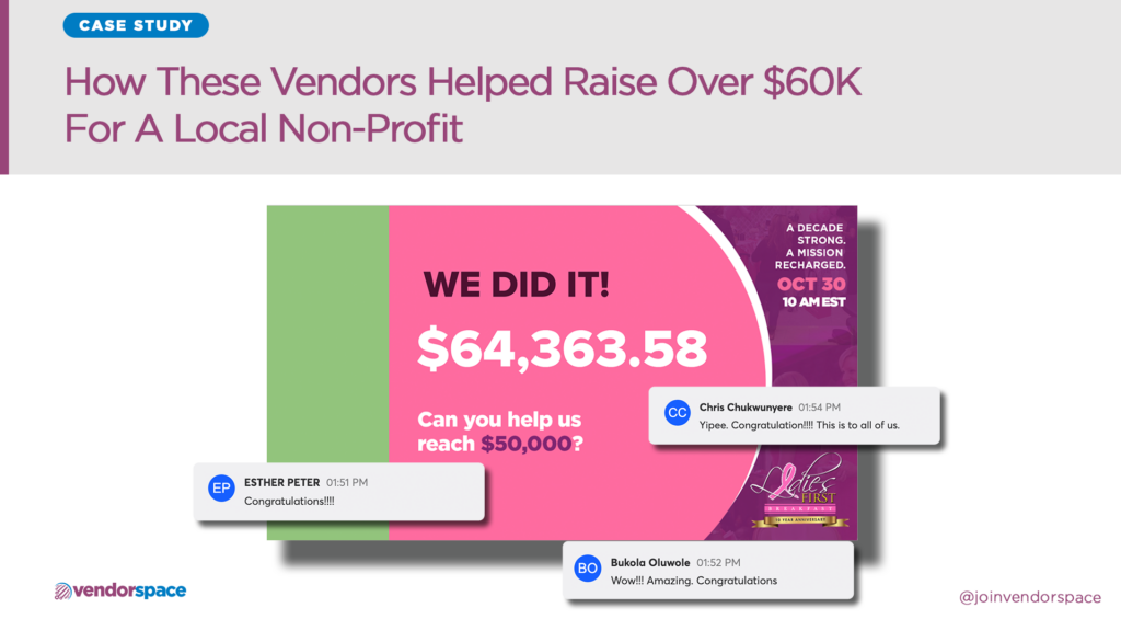 How These Vendors Helped Raise Over $60K For Breast Cancer Awareness